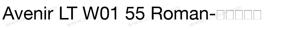 Avenir LT W01 55 Roman字体转换